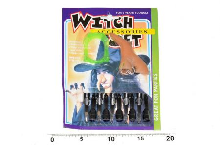 Wiky Čarodějnický set - nehty, zuby, nos