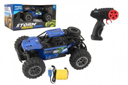 Teddies Auto RC buggy terénní 22 cm 2,4GHz na baterie + dobíjecí pack Modré
