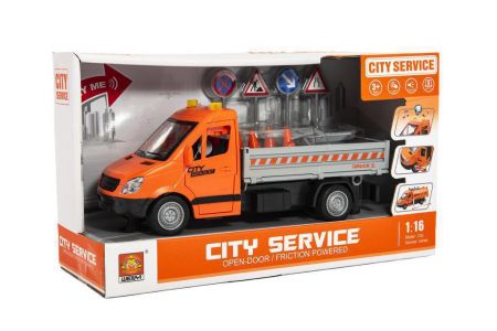 Teddies Silničářské auto plastové se zvukem a světlem 26 cm 