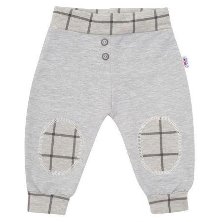 NEW BABY Kojenecké bavlněné tepláčky New Baby Cool šedé Vel. 86