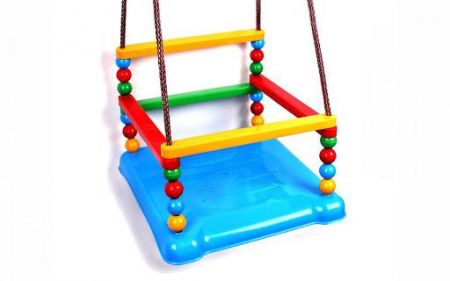 Teddies Houpačka plast 35x34 cm nosnost 40kg Modrá
