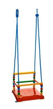 Teddies Houpačka plast 35x34 cm nosnost 40kg Červená