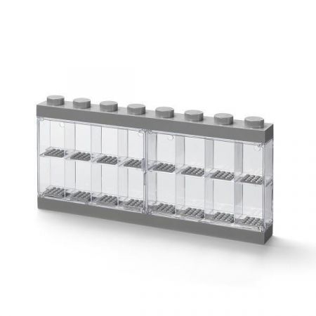 Sběratelská skříňka na 16 minifigurek LEGO Šedá