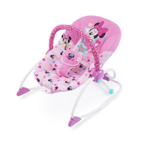 DISNEY BABY Houpátko vibrující Minnie Mouse Stars & Smiles Baby 0m +, do 18kg