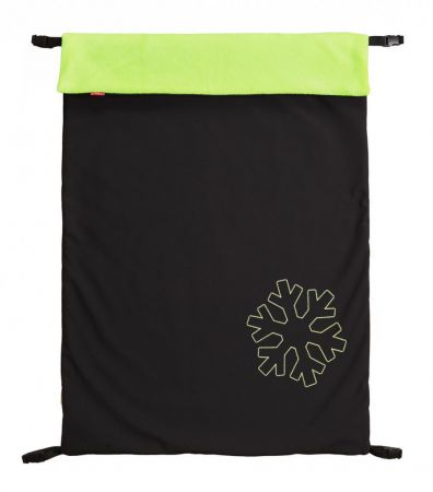 ByBoom Univerzální zimní Softshell Deka Thermo Aktiv 70x100 cm Černá/limetová