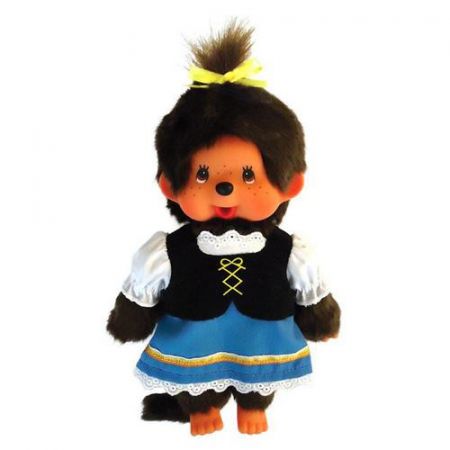 Monchhichi Plyš Holka v bavorském kroji 20 cm