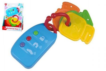 Teddies Klíče + dálkové ovládání plast na baterie se zvukem 6m+