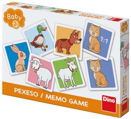 Dino Domácí zvířátka baby pexeso