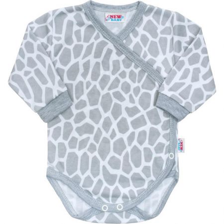 NEW BABY Kojenecké body celorozepínací New Baby Žirafa Vel. 56