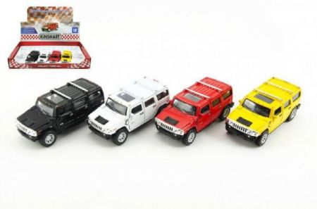Kinsmart  Auto Hummer H2 SUV kov 12cm na zpětné natažení