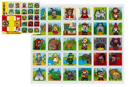 Teddies Pexeso papírové Moje první pohádky společenská hra 27x23cm