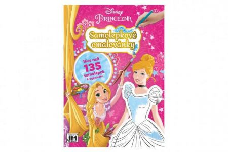 Jiri Models Samolepková omalovánková knížka Princezny Disney