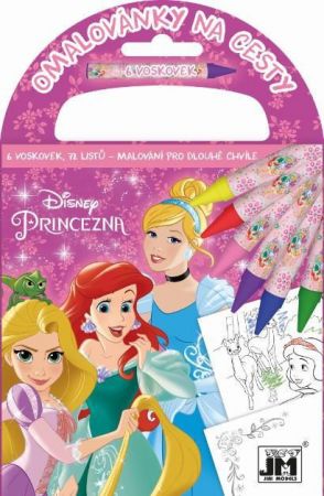 Jiri Models Omalovánky na cesty s voskovkami Disney Princezny