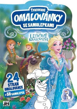 Jiri Models Tvarované omalovánky se samolepkami - Ledové království