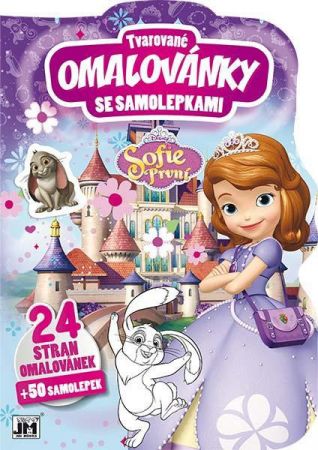 Jiri Models Tvarované omalovánky se samolepkami - Sofie První