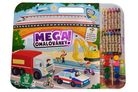 Jiri Models Mega omalovánkový set - Doprava