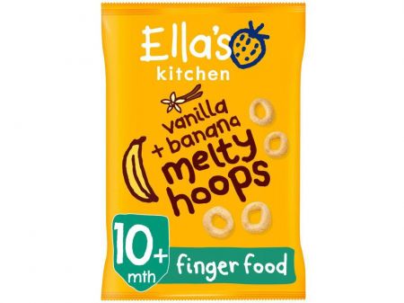 Ella's Kitchen BIO Křupavé kroužky s banánem a vanilkou (20 g)