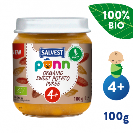 Salvest Sklenička Ponn BIO Batátové pyré (100 g) 4m+