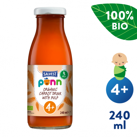 Salvest Ponn BIO Mrkvová šťáva s dužinou (240 ml) 4m+