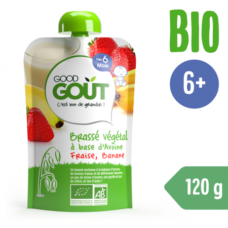 Good Gout BIO Ovesný dezert s jahodou a banánem 90 g