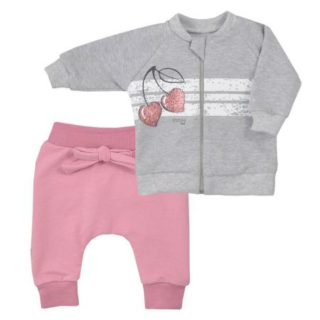 KOALA Kojenecké tepláčky a mikinka Cherry Vel. 68 (4-6 m)