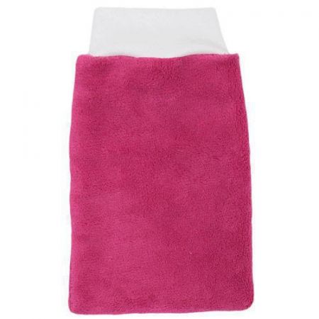 Babyrenka velká žínka pro miminka Polar Fleece s nápletem 25x16 cm Fuchsia