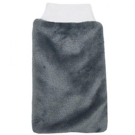 Babyrenka velká žínka pro miminka Flanel Fleece s nápletem 25x16 cm Grey
