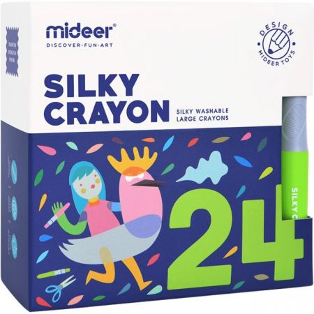 Mideer Set barevných voskovek 24 ks