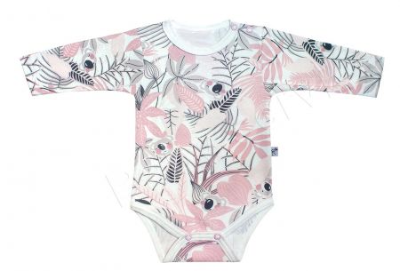 Baby Service Bavlněné body dl. rukáv Koala Růžové Vel. 80
