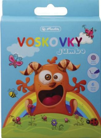 Herlitz Voskovky jumbo příšerka, 6 ks
