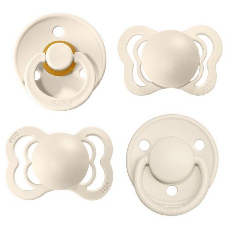 Bibs dudlíky kaučuk/silikon Try it kolekce Vel. 0-6 měs. Ivory