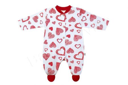 Baby Service Bavlněný overal Srdce Vel. 74