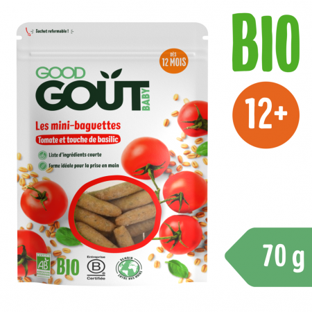 Good Gout BIO Mini bagetky s rajčátky 70 g