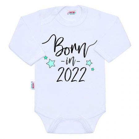 NEW BABY Body s potiskem New Baby Born in 2022 Vel. 68