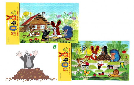 Sparkys Pěnové puzzle Krtek 6 dílků/2 motivy