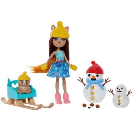 Mattel Enchantimals Vyprávění příběhů Stavění sněhuláka
