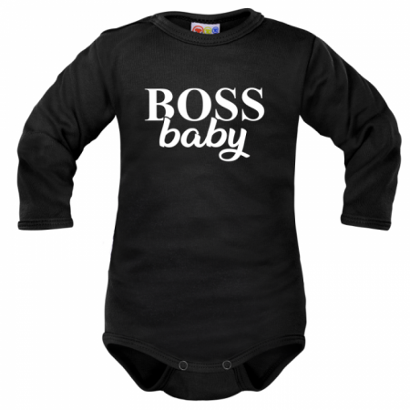 Dejna Body dlouhý rukáv Boss baby, - Černé
 Vel. 74