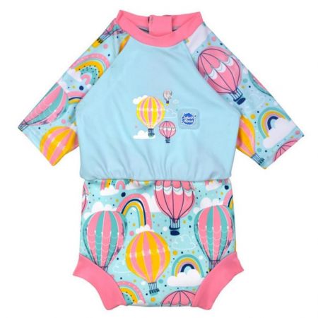 Splash About Plavky Happy Nappy kostýmek 3/4 rukáv Sunsuit Up & Away Vel. XL (12-24 měs.)