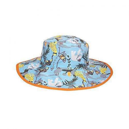 Babybanz Dětský UV klobouček Baby Banz Baby oboustranný 0-2 let Jungle aqua