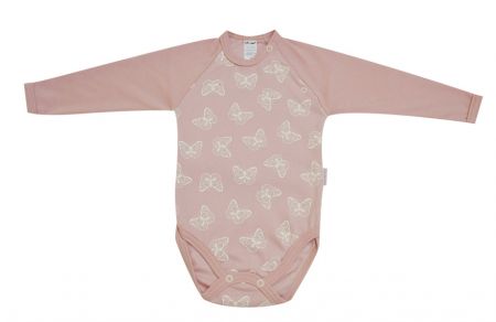 Česká výroba Bavlněné body dl. rukáv Motýlek MKCool Vel. 80