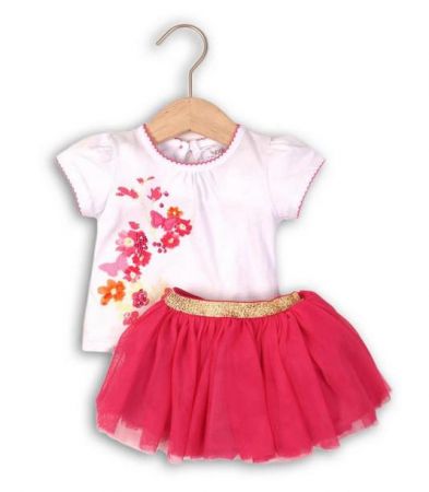 Minoti Dívčí set, sukně TUTU a tričko, Minoti, TROPICAL 3 Vel. 86/92