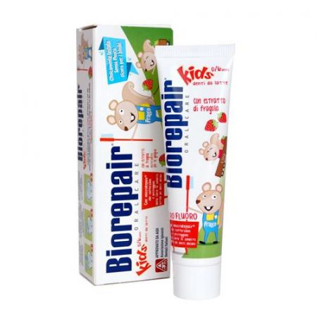 Biorepair  Junior zubní pasta pro děti příchuť JAHODY 50 ml