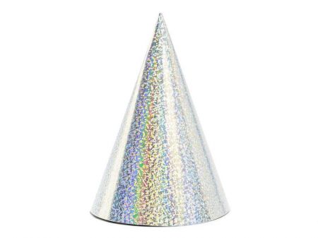Party Deco Čepičky holografické třpytivé 6 ks