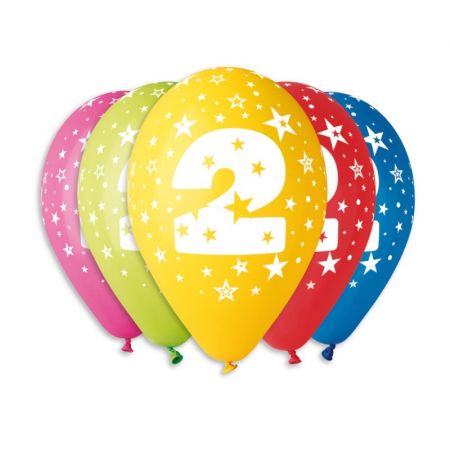 Globos Balónky s čísly 5 ks 2