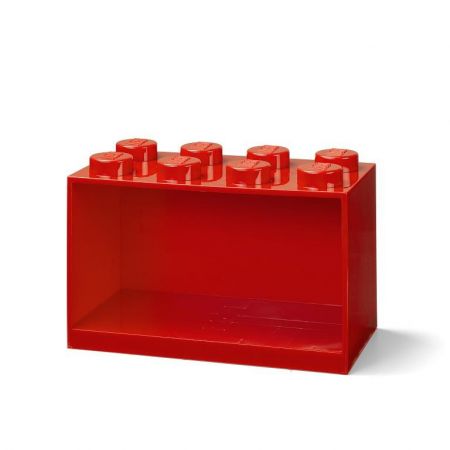 LEGO Brick 8 závěsná police Červená