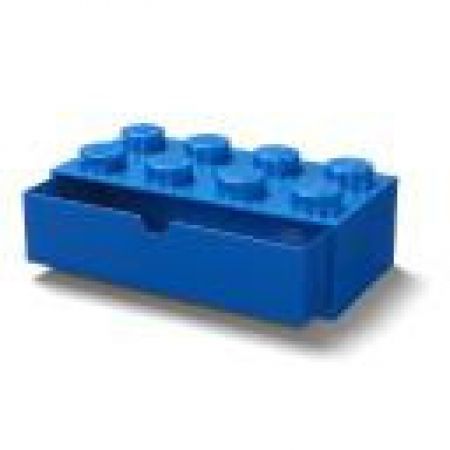 LEGO stolní box 8 se zásuvkou Modrá