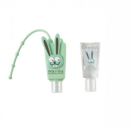 Jack N´ Jill Dětský antibakteriální gel na ruce s pouzdrem 2x 29 ml Zajíček