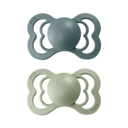 Bibs dudlíky kaučuk 2 ks Supreme 0-6 měsíců Island-sea-sage