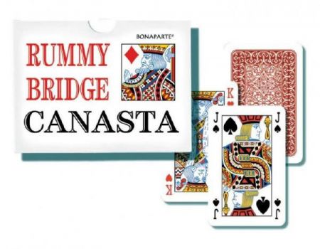 Bonaparte Canasta společenská hra - karty 108ks v papírové krabičce 12x9x2cm