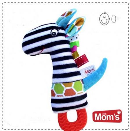 Hencz Toys Edukační hračka s pískátkem, kousátkem Zebra